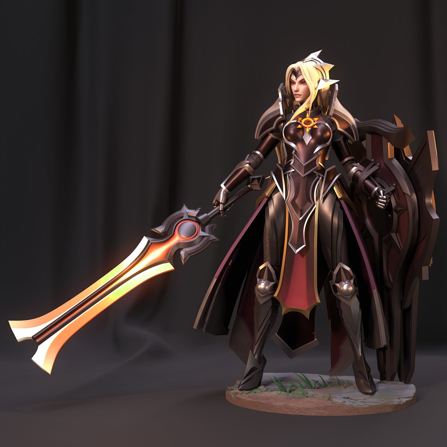 League of Legends Leona STL File 3D Printing Digital STL File 0287