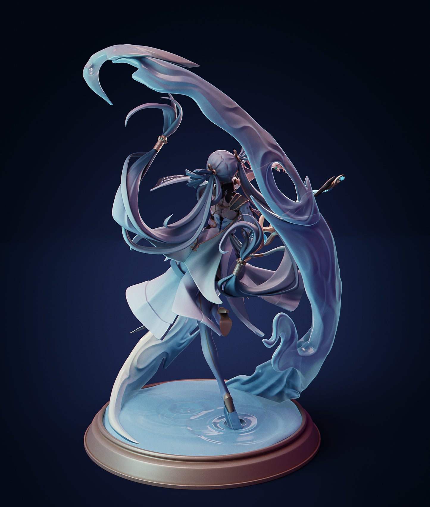 Jinhsi STL File 3D Printing Design File Game Character Wuthering Waves STL 0208