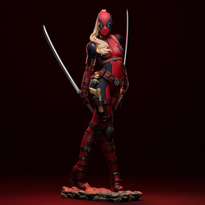 Deadpool STL Marvel Avenger STL File 3D Printing Female Deadpool Digital STL File 0254