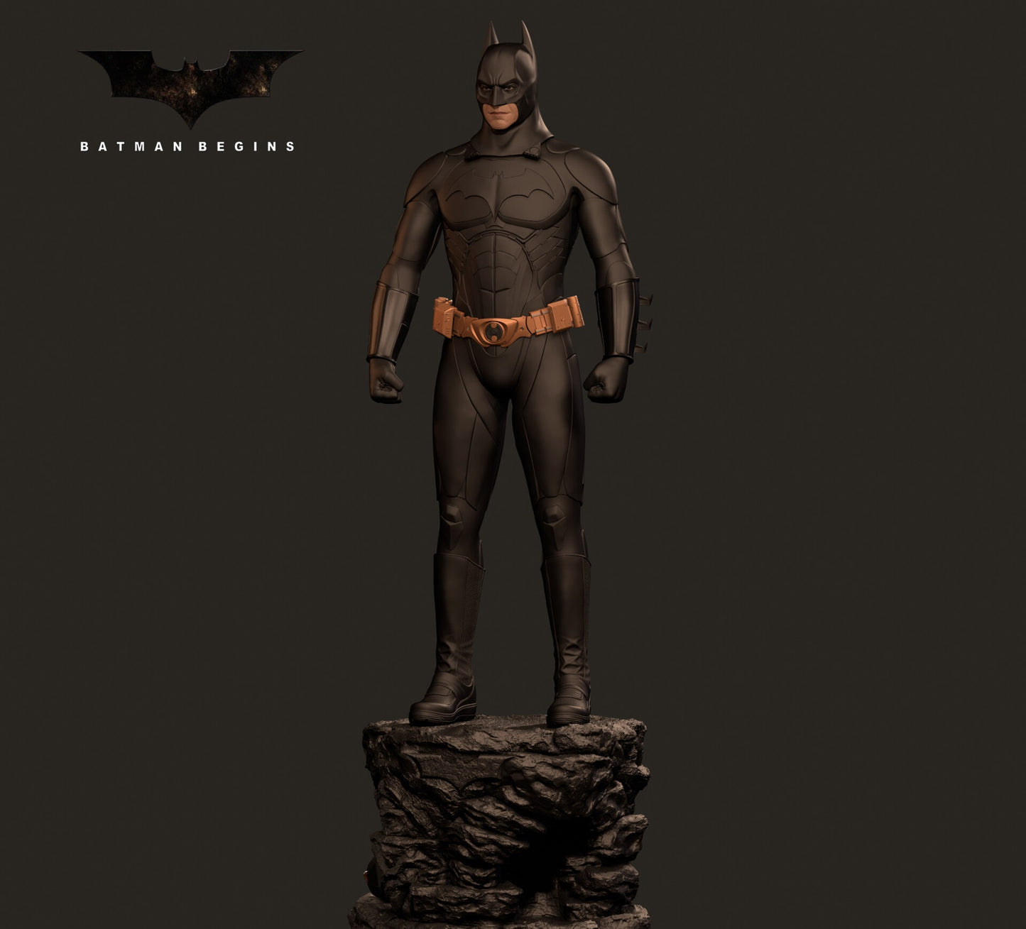 Batman Begins DC Movie Character STL Fichier Impression 3D Figurine de film numérique Fichier STL S055