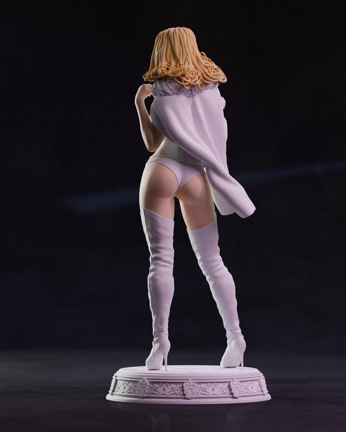 X-Men Archivo STL Emma Frost Impresión 3D Archivo de diseño Personajes de película Figura de niña 0110