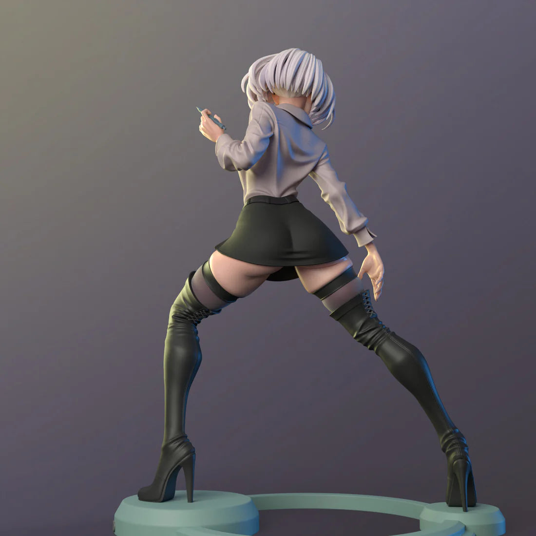 Nier: Automata STL File 3D Printing Digital STL File Game Nier 2B Girl Character 0228