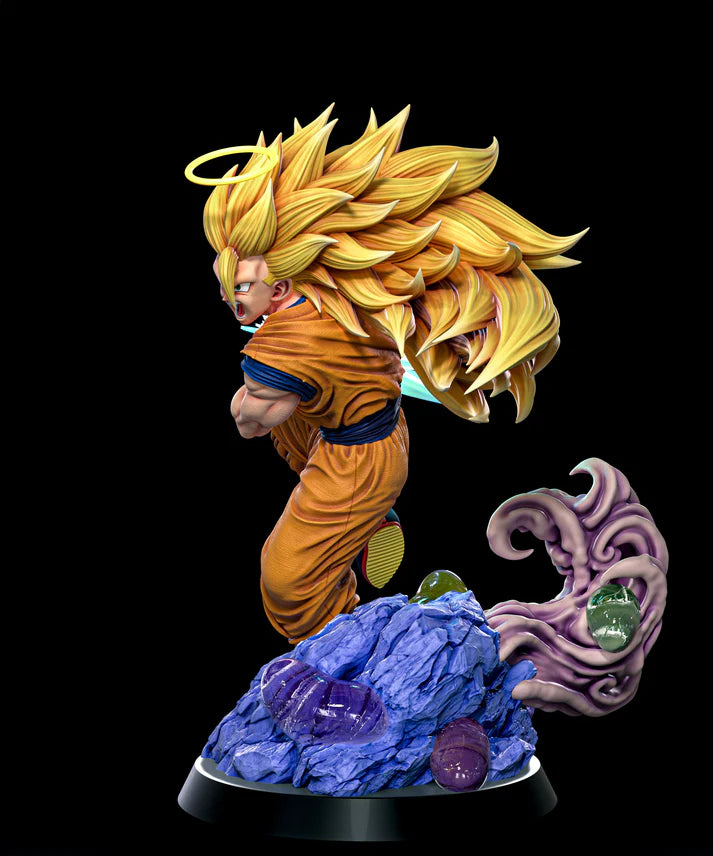 Dragon Ball Z Goku STL File 3D Printing Digital STL File Anime Character 0235