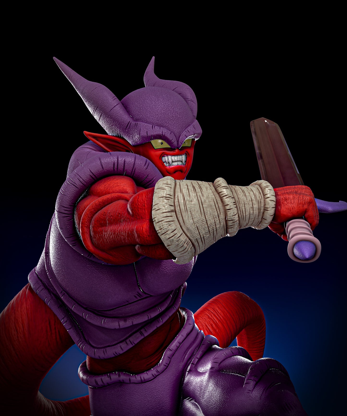 Dragon Ball STL Janemba STL File 3D Printing Digital STL File Anime Character 0189