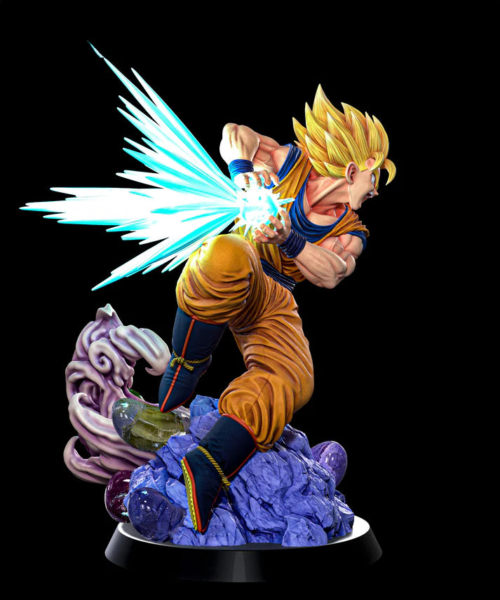 Dragon Ball Z Goku STL File 3D Printing Digital STL File Anime Character 0235