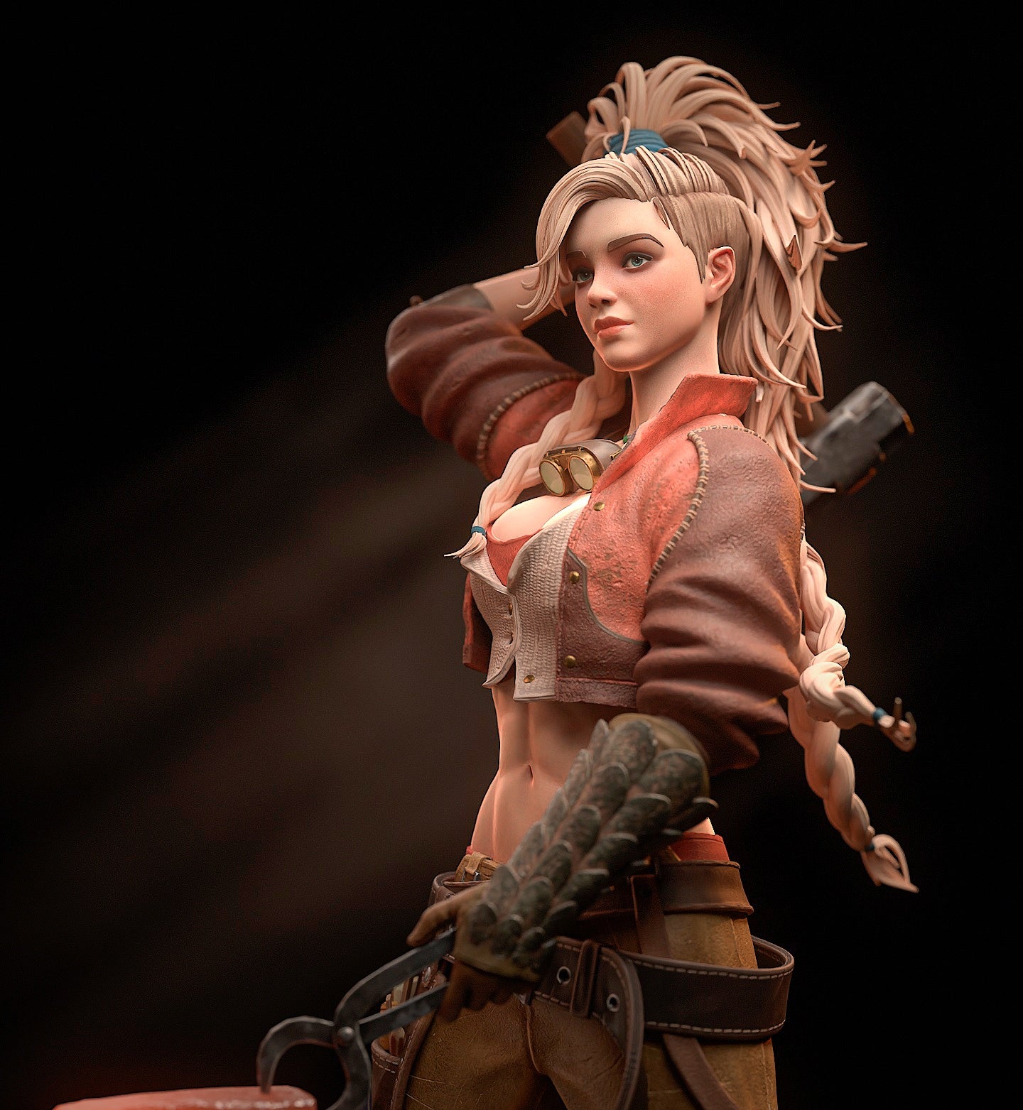 Monster Hunter Gemma  STL File 3D Printing Digital STL File Girl Game Characters Figure 0276