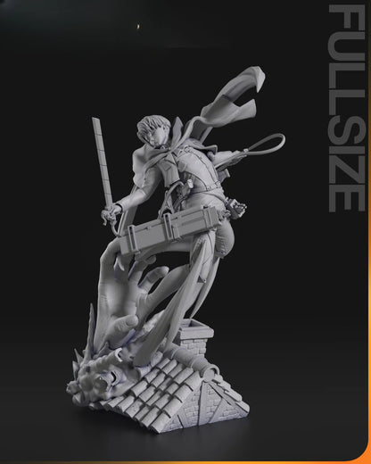 Attack On Titan Character Levi STL File 3D Printing Digital STL File Anime Character 0234