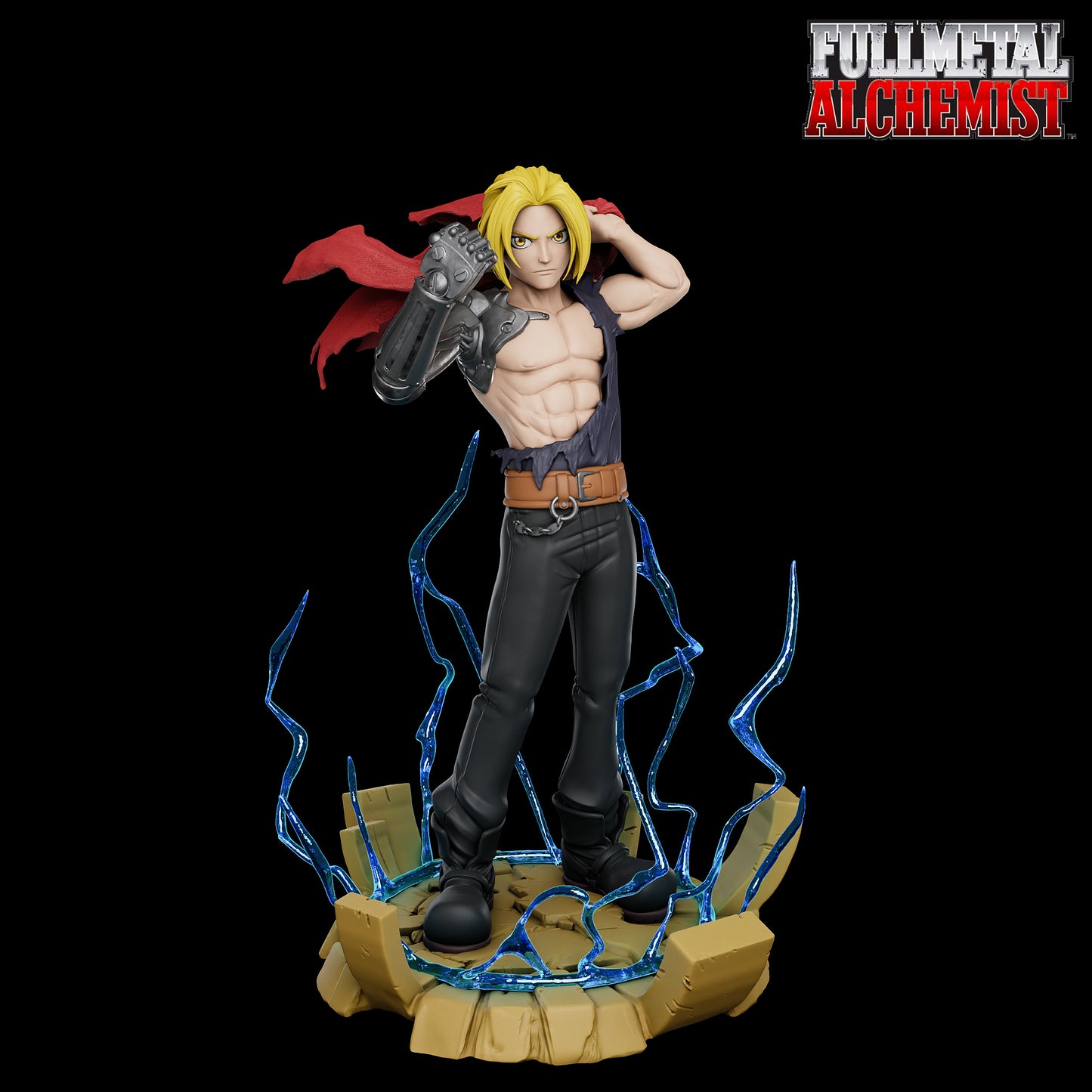 Fullmetal Alchemist STL File 3D Printing Design File Anime Edward Elric Character 0239