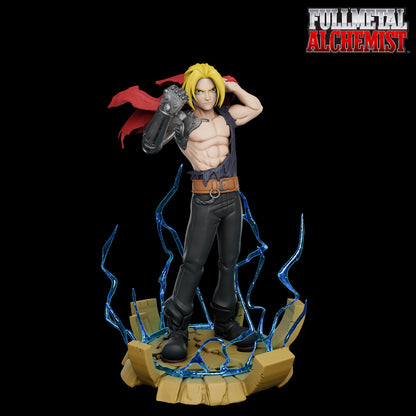 Fullmetal Alchemist STL File 3D Printing Design File Anime Edward Elric Character 0239