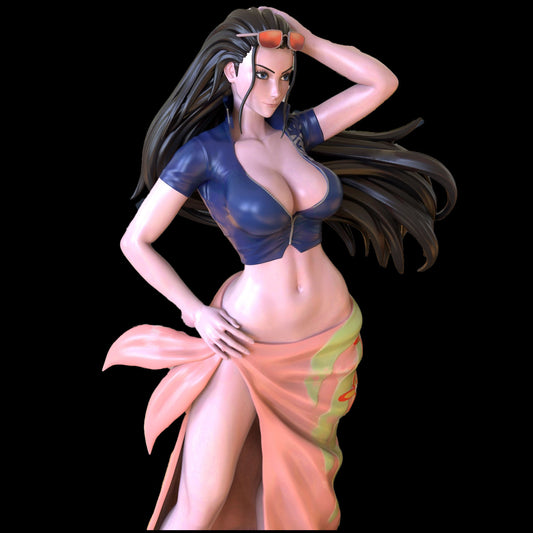 Nico Robin STL Archivo 3D Impresión Diseño Archivo Anime One Piece Personaje 0104