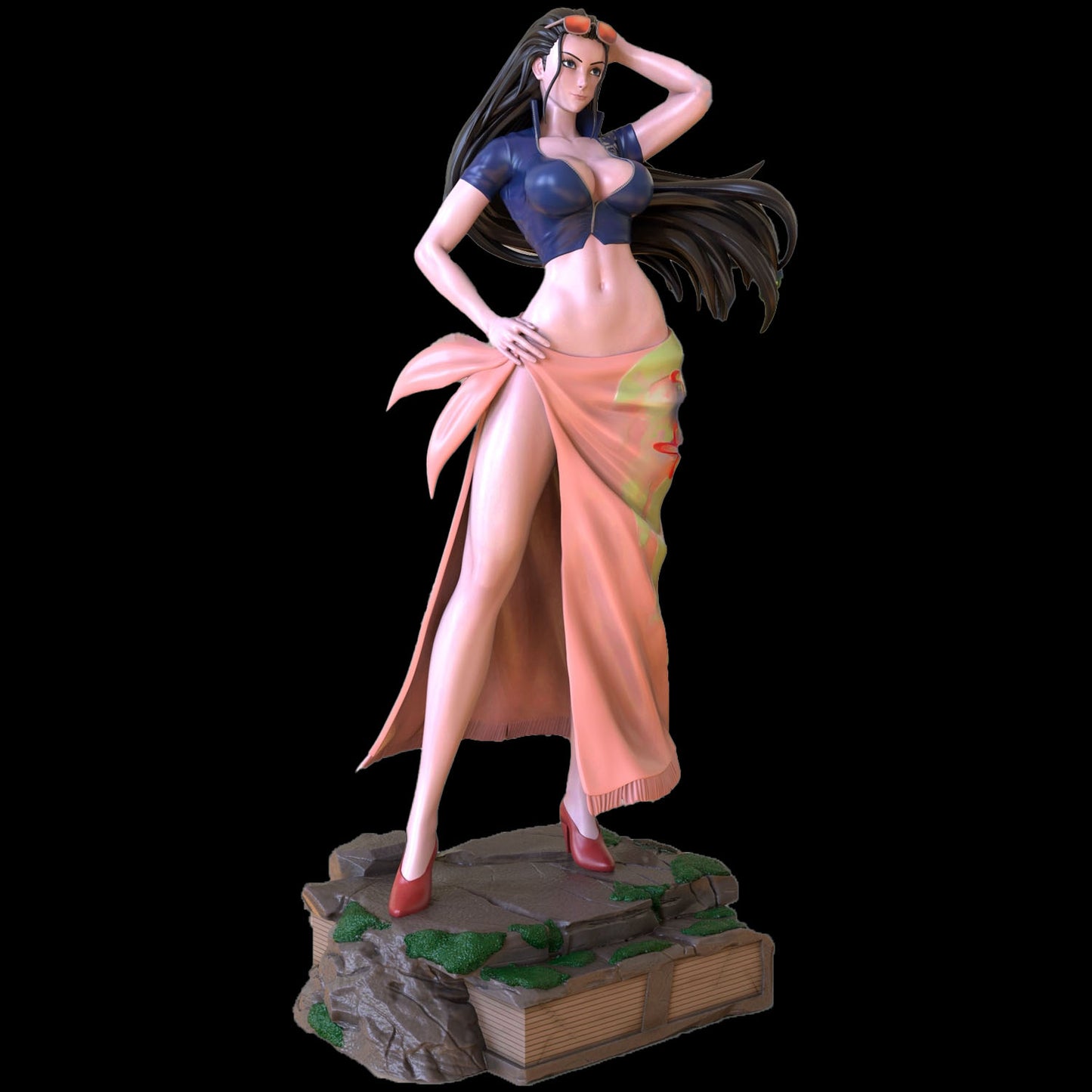 Nico Robin STL Archivo 3D Impresión Diseño Archivo Anime One Piece Personaje 0104