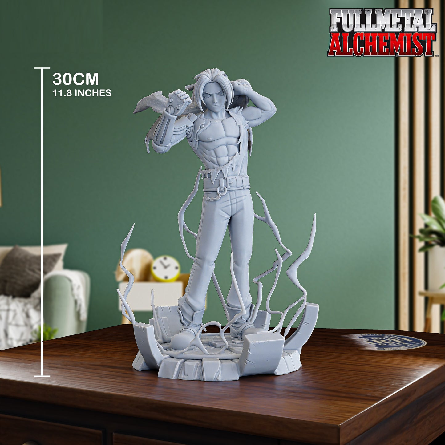 Fullmetal Alchemist STL File 3D Printing Design File Anime Edward Elric Character 0239