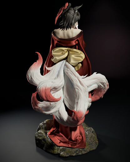 Amaterasu STL File 3D Printing Digital Fantasy Figure STL File 0188