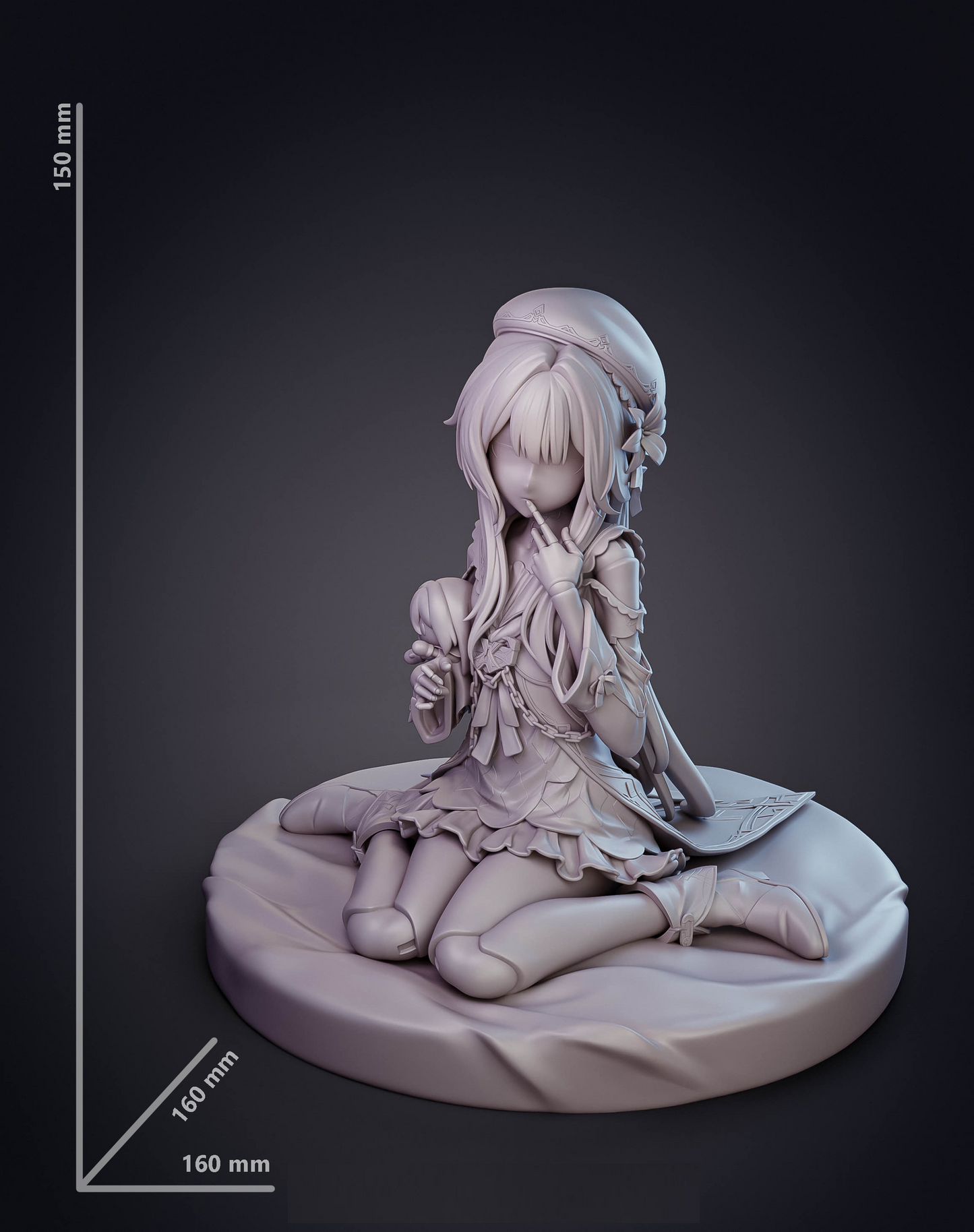 Herta STL File 3D Printing Design Game Character Honkai Star Rail STL File 0209