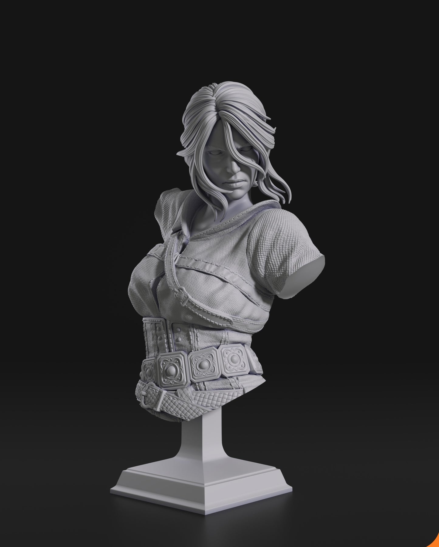 Witcher Ciri STL Archivo 3D Impresión Diseño Juego Personaje Ciri STL Archivo 0156