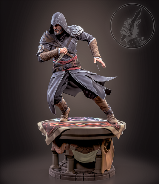 Assassin's Creed STL File 3D Printing Design Game Character Ezio STL File 0286
