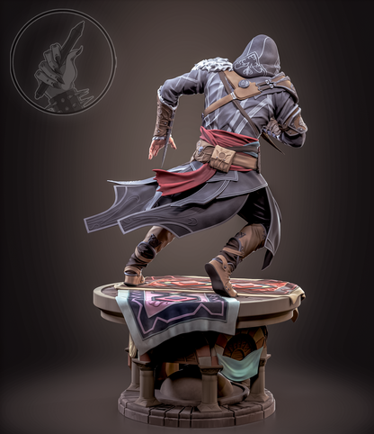 Assassin's Creed STL File 3D Printing Design Game Character Ezio STL File 0286