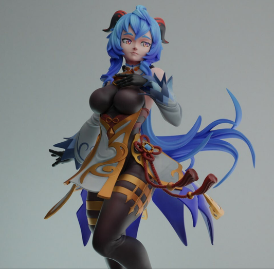 Genshin Impact Archivo STL Impresión 3D Archivo STL digital Personaje del juego Ganyu Figura 0095