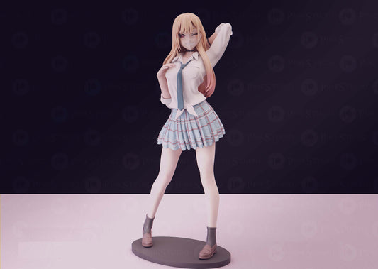 My Dress-Up Darling Character STL File Impression 3D Fichier STL numérique Marin Anime Girl Character 0084