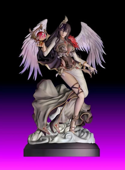 Fantasy Angel Character STL File 3D Printing Digital STL File Anime Girl Figure 0078
