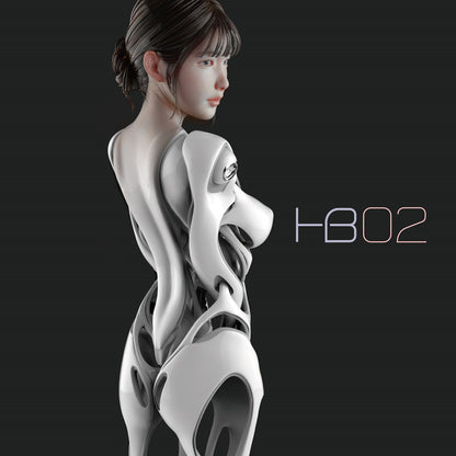 Synthetic Girl Character STL File 3D Printing Digital Fantasy Figure STL File 0115