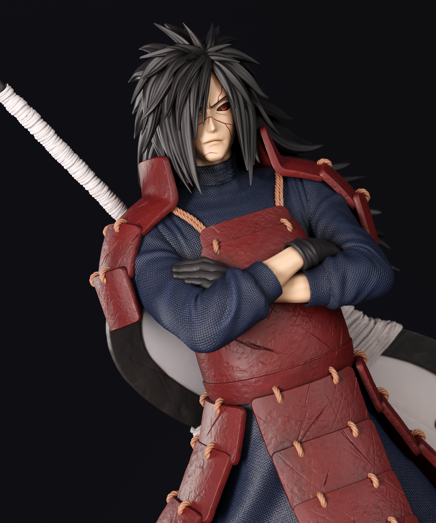 Madara Uchiha Bust STL File 3D Printing Digital Naruto Figure STL File 0245