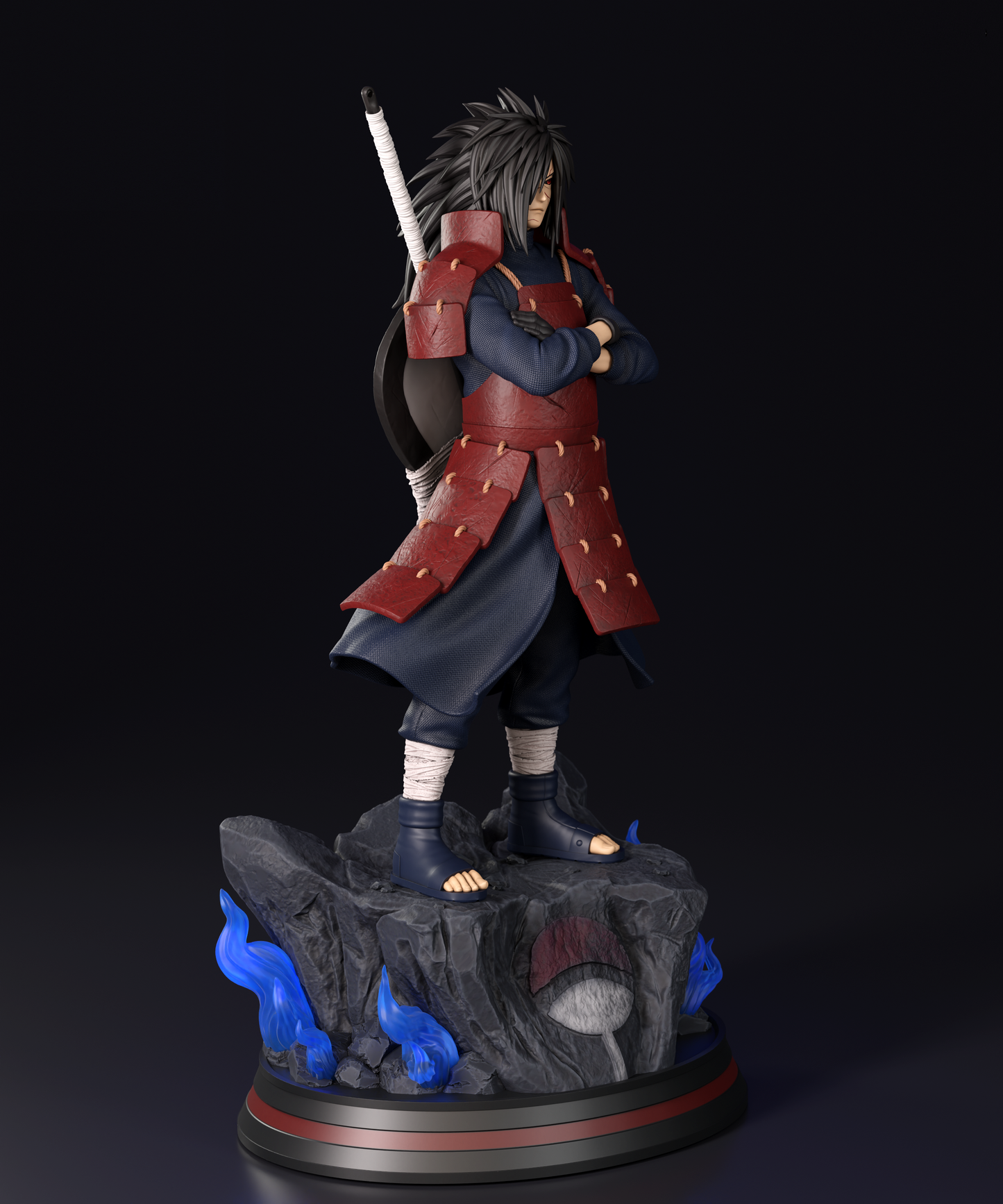 Madara Uchiha Bust STL File 3D Printing Digital Naruto Figure STL File 0245