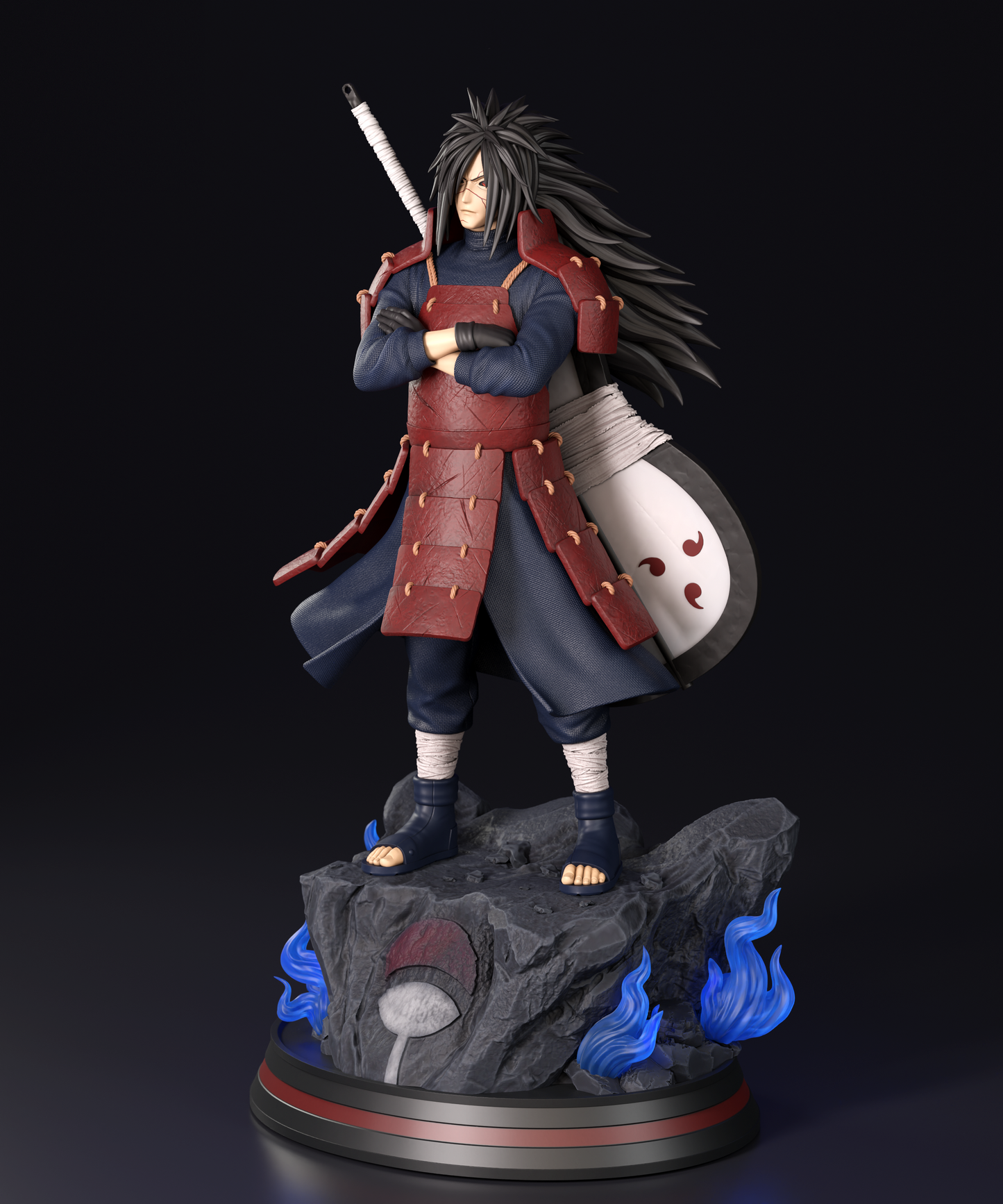 Madara Uchiha Bust STL File 3D Printing Digital Naruto Figure STL File 0245