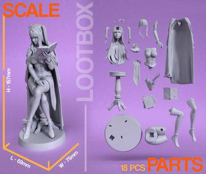 Fire Emblem STL Tharja STL File 3D Printing Design STL File Game Character Figure 0143
