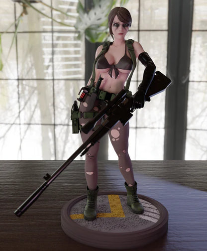 Quiet STL File 3D Printing Design File Metal Gear Solid Game Character S081