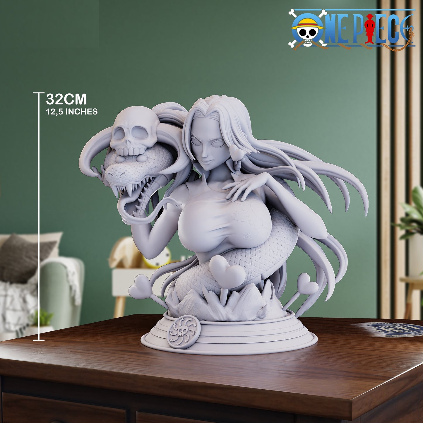 Boa Hancock STL File 3D Printing Design File Anime One Piece Character 0241