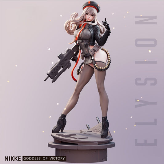 Nikke STL File 3D Printing Design File Rapi Game Girl Character 0097