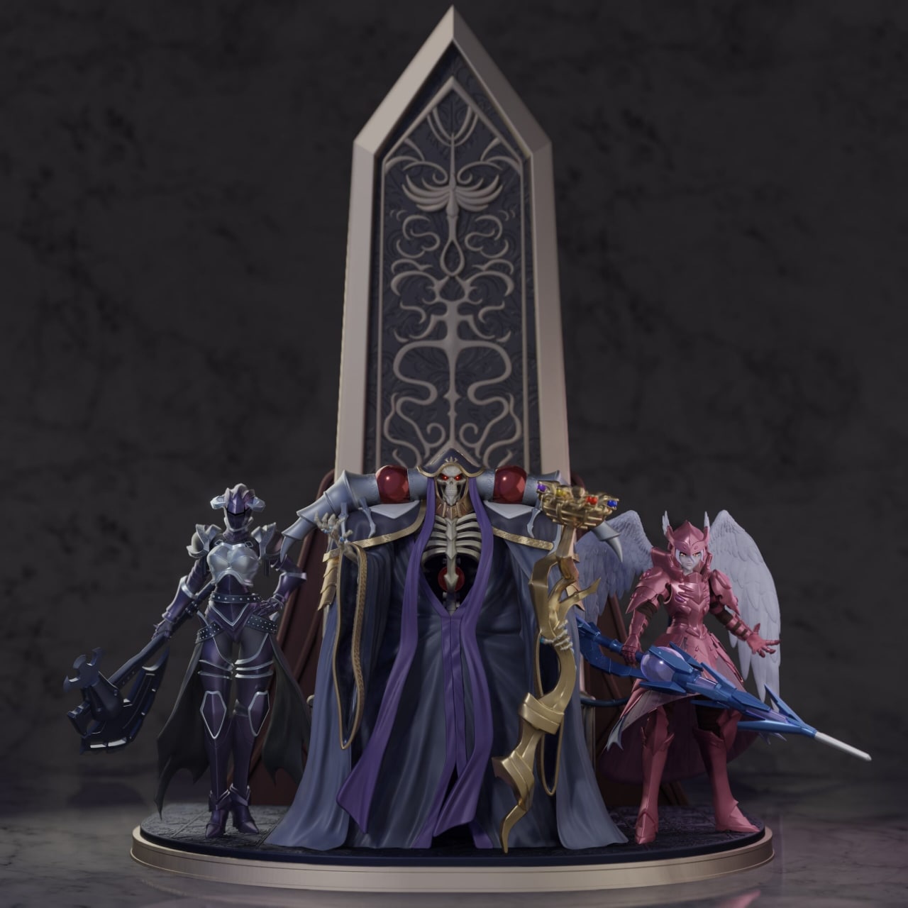 Ainz Ooal Gown STL File 3D Printing Design File Anime Overlord Character 0174