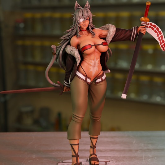 Mushoku Tensei STL File 3D Printing Design Anime Character Ghislaine STL File 0221