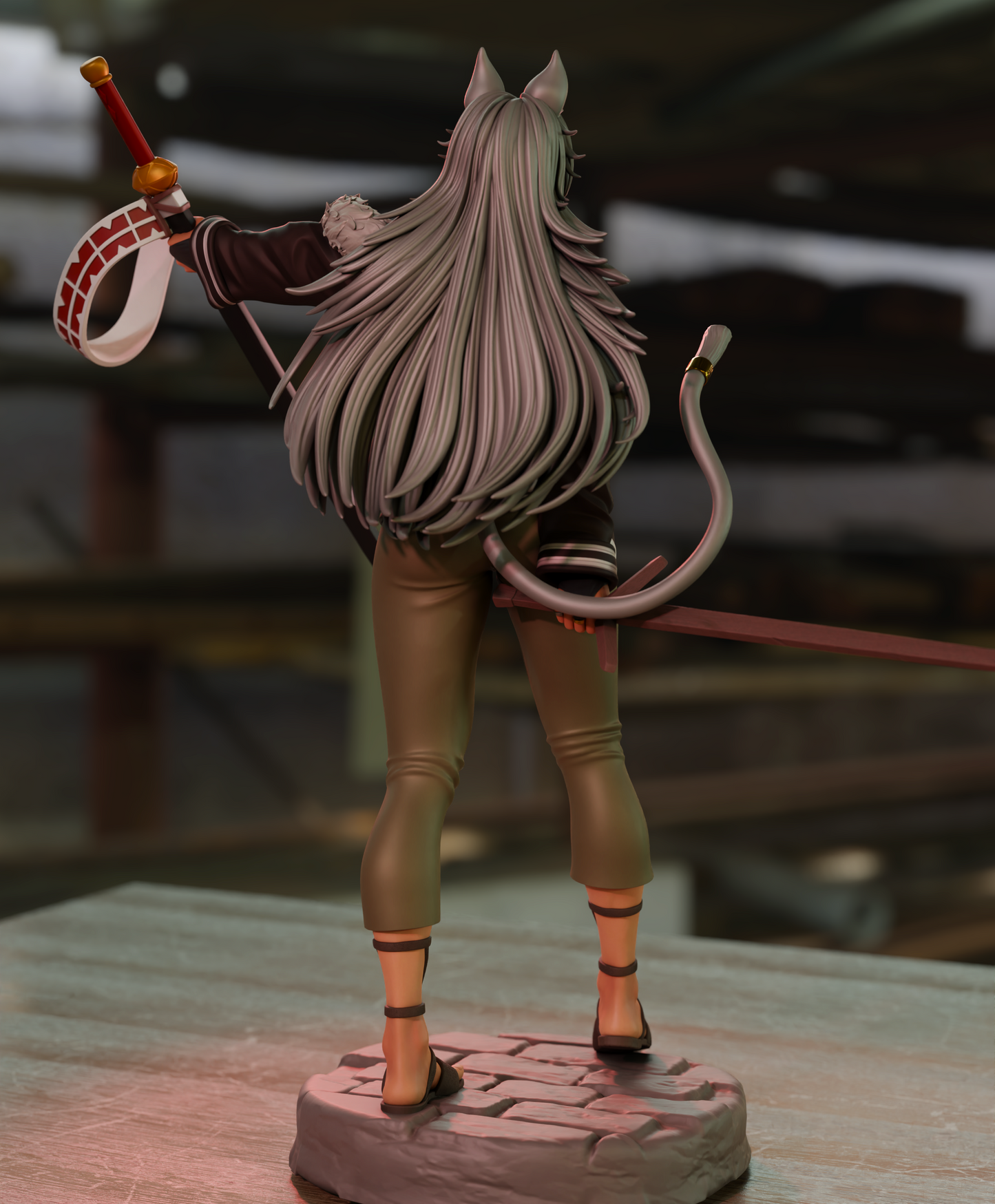 Mushoku Tensei STL File 3D Printing Design Anime Character Ghislaine STL File 0221