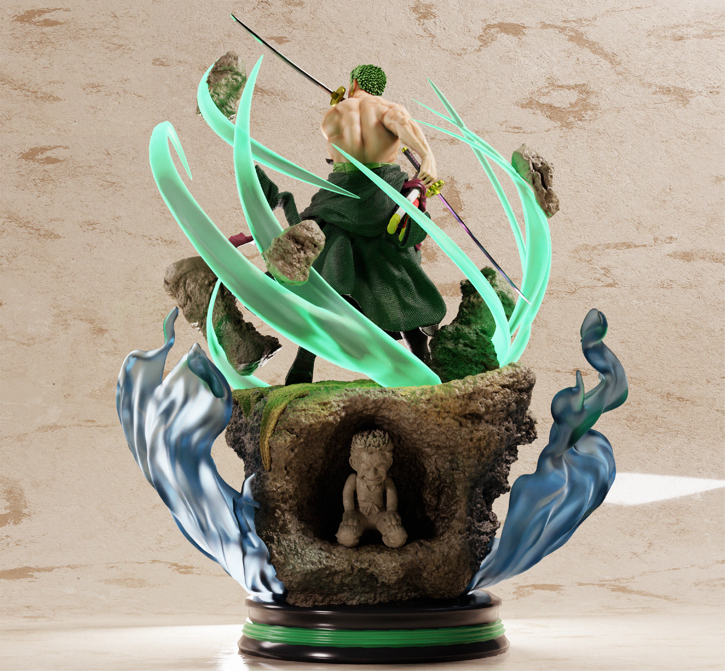 Zoro STL File 3D Printing Design File Anime One Piece Character 0230