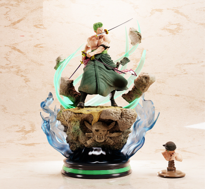 Zoro STL File 3D Printing Design File Anime One Piece Character 0230