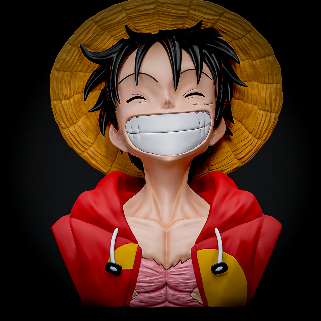 Luffy STL File 3D Printing Design File Anime One Piece Character 0213 ...