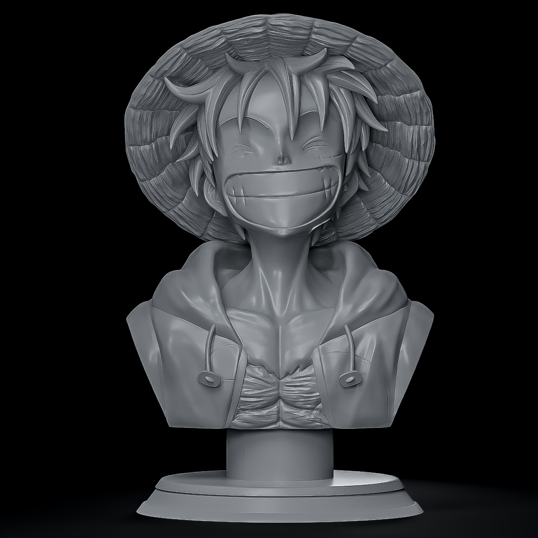 Luffy STL File 3D Printing Design File Anime One Piece Character 0213