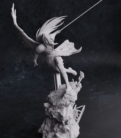 Final Fantasy Character Sephiroth STL File 3D Printing Digital STL Design Game Character 0171