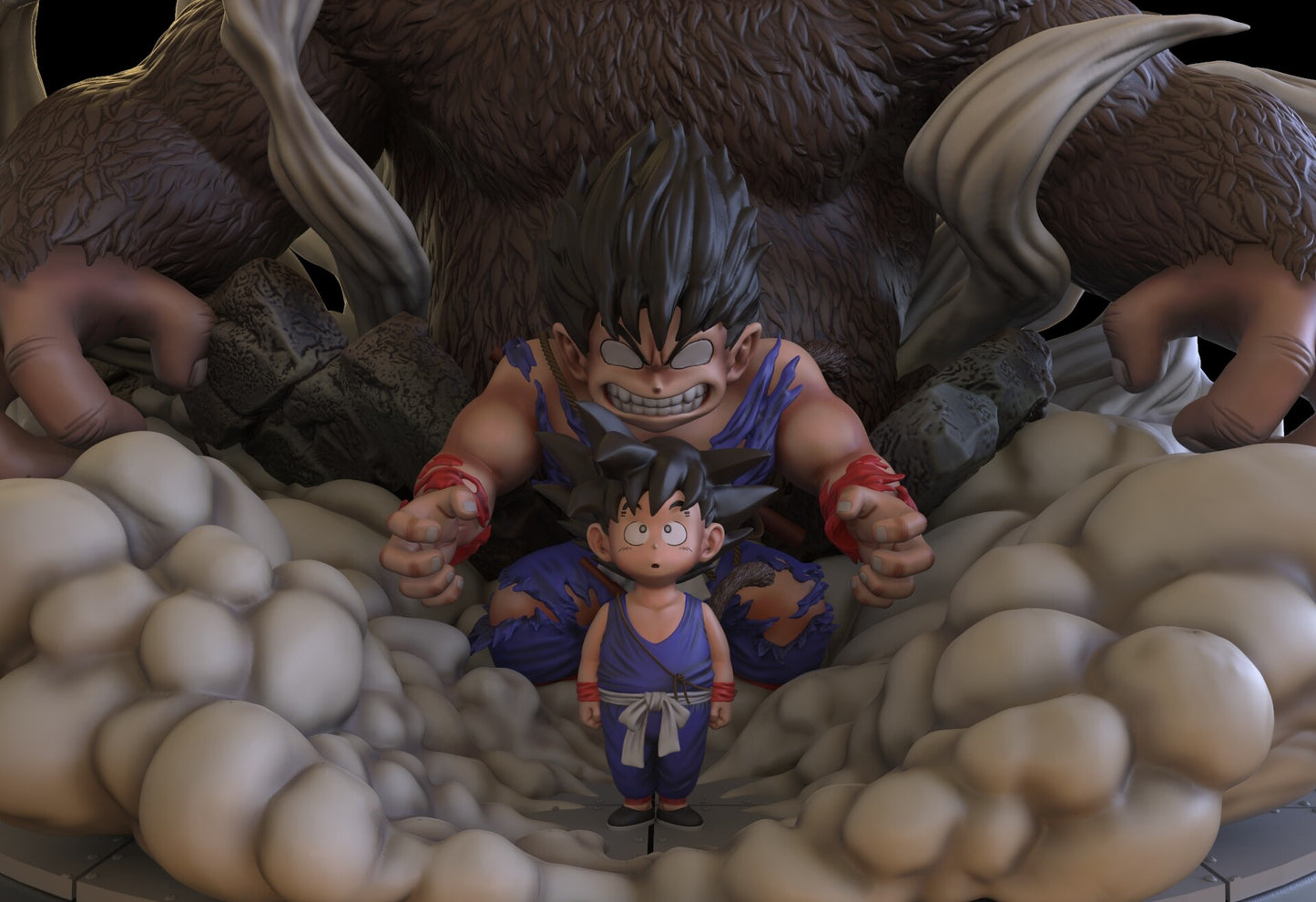 Goku Anime STL Fichier Impression 3D Fichier STL numérique Anime Dragon Ball Z Personnage 0010