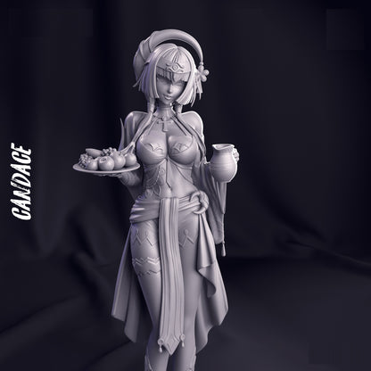 Genshin Impact Girl STL Archivo Impresión 3D Archivo STL digital Personaje del juego Candace Figura 0061
