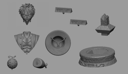 Luffy STL File 3D Printing Design File Anime One Piece Character 0040