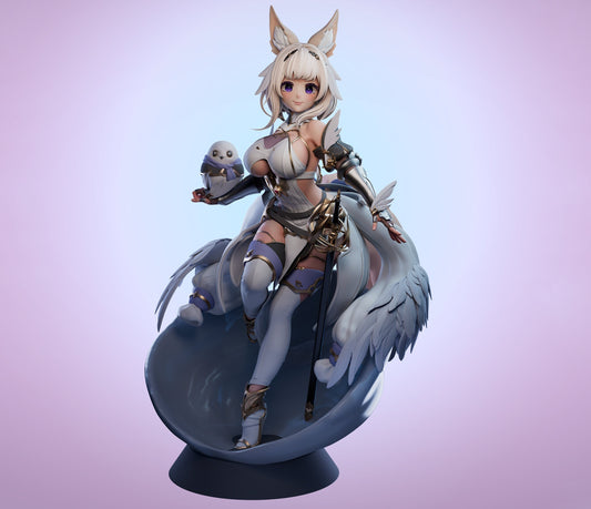 Fichier STL Cute Bunny Girl Impression 3D Fichier STL numérique Figure féminine 0007