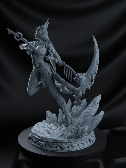 Demon Angel Girl STL File 3D Printing Digital Anime Figure STL File 0047
