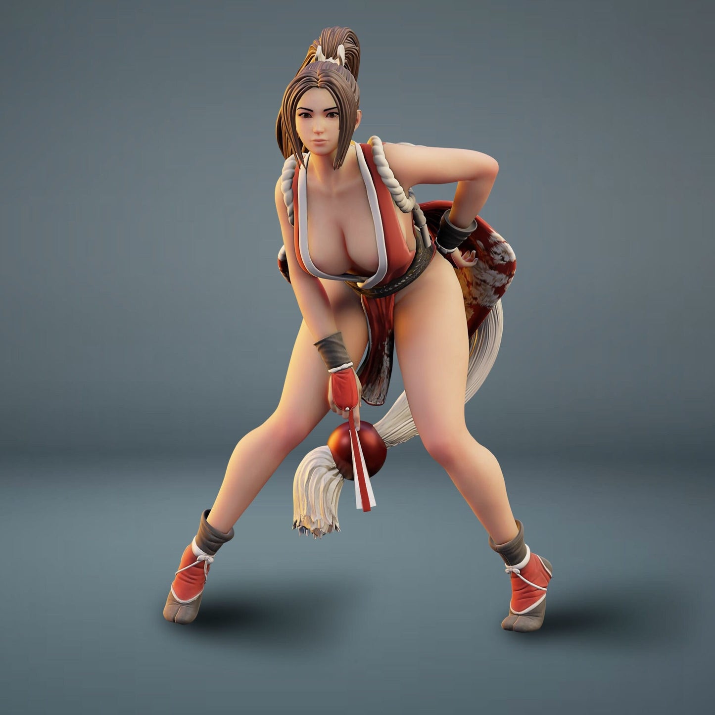 Mai Shiranui Fichier STL féminin Impression 3D Fichier STL numérique Personnage de jeu Figure féminine 0015