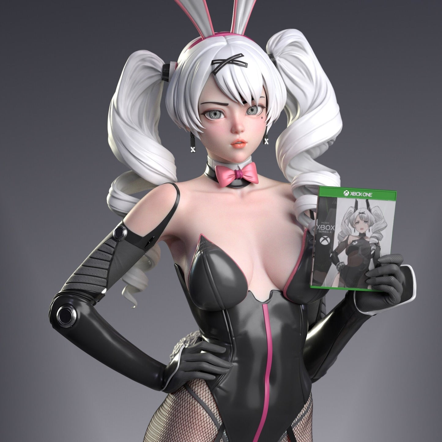 Anime Bunny Girl STL Archivo 3D Impresión Digital STL Archivo Xbox Girl Personaje 0052