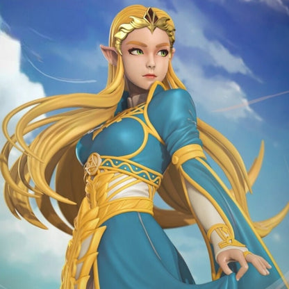 Zelda Princess STL File 3D Printing Digital STL File Game Girl Character 0024
