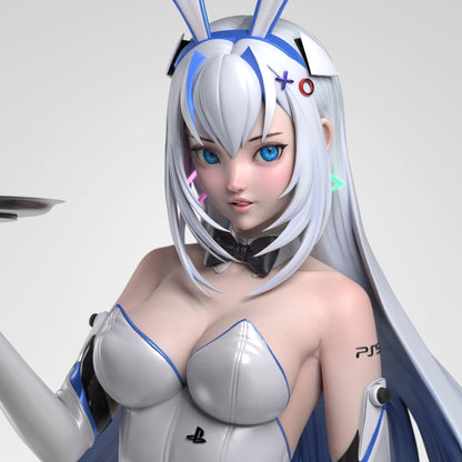 Anime Bunny Girl STL Archivo 3D Impresión Juego Digital PS5 Figura STL Archivo 0046