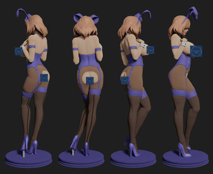 Bunny Girl STL Archivo 3D Impresión Digital STL Archivo Anime Personaje Femenino 0069